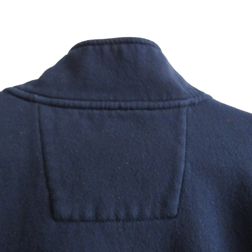 Nautica Mens Navy Blue Quarter Zip Pullover Sweatshirt Size XL Comfort Classic - Picture 7 of 8